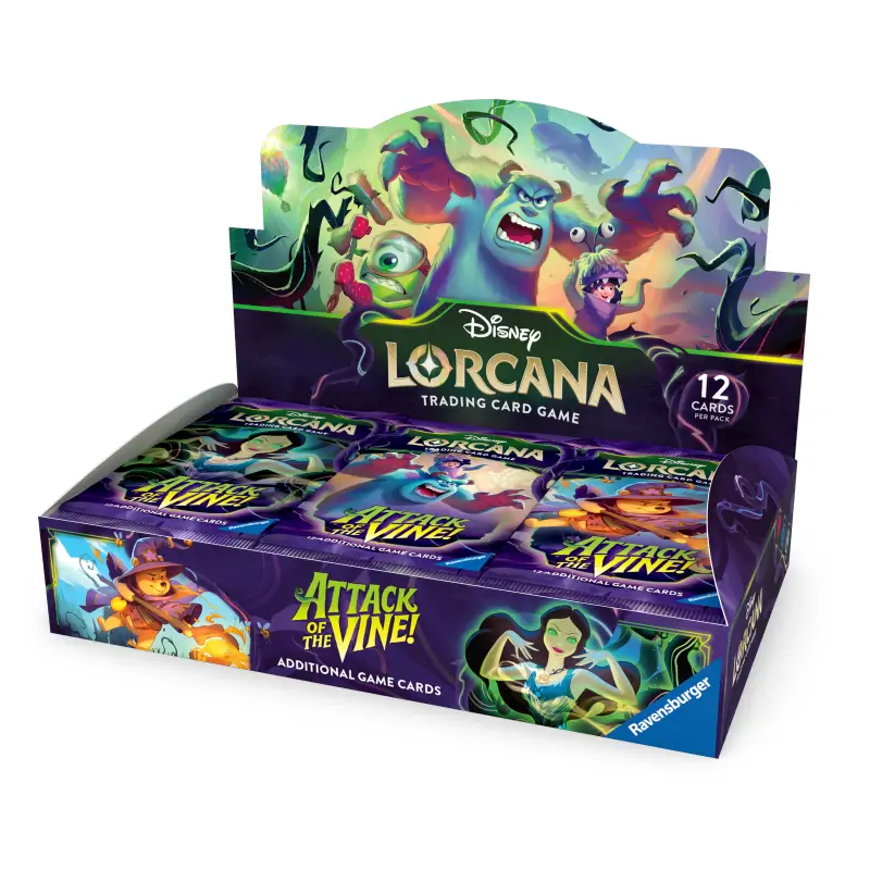Disney Lorcana: Attack of the Vine! Booster Box Display - imagine de prezentare