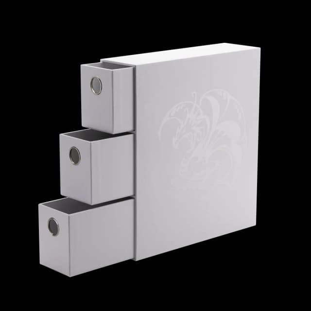 Thumbnail pentru Dragon Shield Fortress Card Drawers – Alb - imagine 1