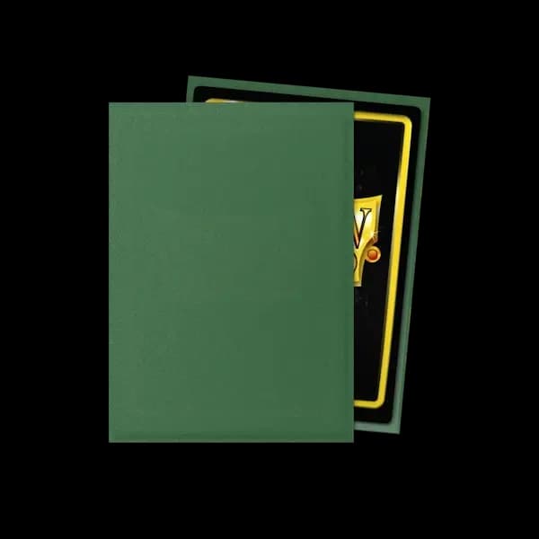 Dragon Shield Standard Matte Sleeves - Forest Green (100) - imagine de prezentare 2
