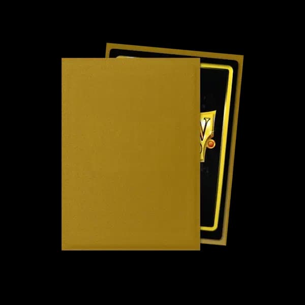 Thumbnail pentru Dragon Shield Standard Sleeves - Matte Gold (100) - imagine 2