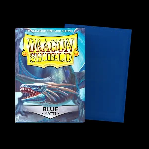 Thumbnail pentru Dragon Shield Standard Matte Sleeves - Blue (100) - imagine 1