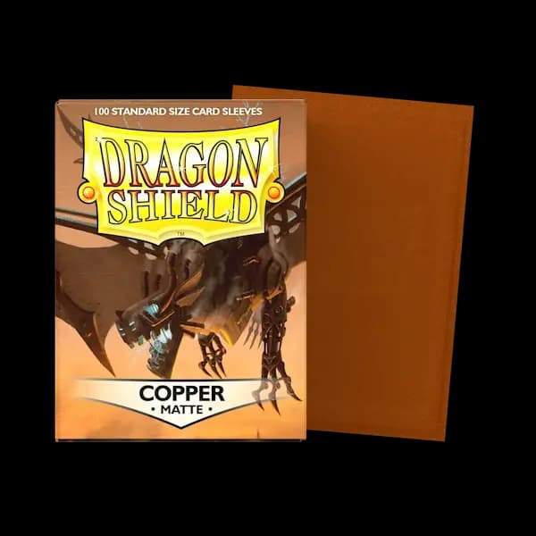 Dragon Shield Standard Matte Sleeves - Copper 'Draco Primus' (100) - imagine de prezentare 1