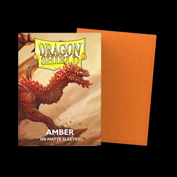 Dragon Shield Standard Matte Sleeves - Amber (100) - imagine de prezentare 1
