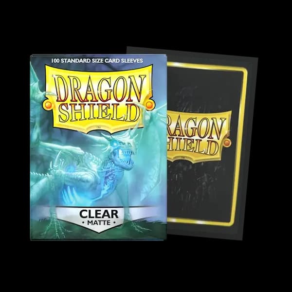 Dragon Shield Standard Sleeves - Matte Clear (100) - imagine de prezentare 1
