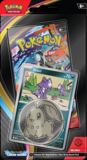 Pokémon Mega Evolution - Chaos Rising Checklane Blister - imagine de prezentare
