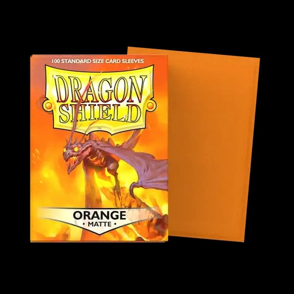 Dragon Shield Standard Sleeves – Matte Orange (100 Sleeves)